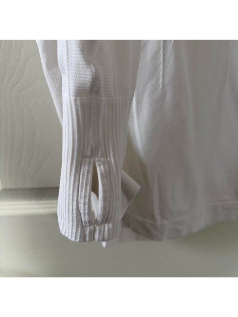 Athleta White Long Sleeve Top - Picture 6 of 7